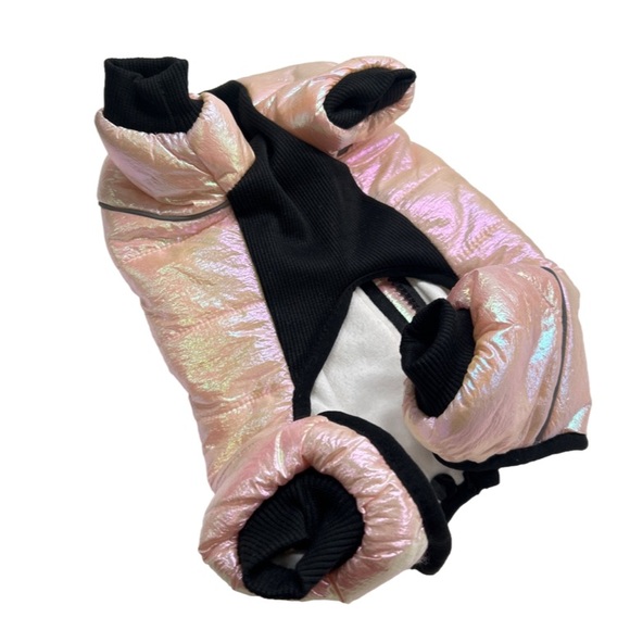 Aofitee Waterproof Dog Zip Up Snowsuit Jacket With Fleece Lining Size Small - Picture 9 of 14